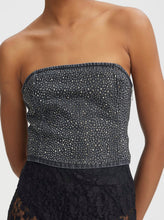Load image into Gallery viewer, NADIVAGZ CORSAGE | DARK GREY WASHED GESTUZ