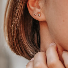 Load image into Gallery viewer, BOUCLE D'OREILLE RACHEL (PAIRE) | PLAQUE OR TIROIR DE LOU
