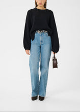 Load image into Gallery viewer, GZALPHA SLIT PULLOVER | BLACK GESTUZ