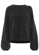 Load image into Gallery viewer, GZALPHA SLIT PULLOVER | CHARCOAL MEL GESTUZ