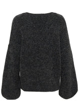 Load image into Gallery viewer, GZALPHA SLIT PULLOVER | CHARCOAL MEL GESTUZ