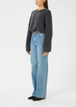 Load image into Gallery viewer, GZALPHA SLIT PULLOVER | CHARCOAL MEL GESTUZ