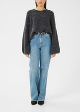 Load image into Gallery viewer, GZALPHA SLIT PULLOVER | CHARCOAL MEL GESTUZ