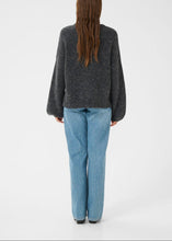 Load image into Gallery viewer, GZALPHA SLIT PULLOVER | CHARCOAL MEL GESTUZ