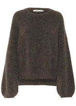 Load image into Gallery viewer, GZALPHA SLIT PULLOVER | CHESTNUT MELANGE GESTUZ