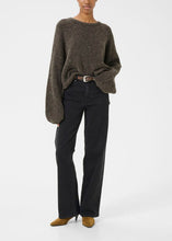 Load image into Gallery viewer, GZALPHA SLIT PULLOVER | CHESTNUT MELANGE GESTUZ