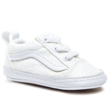 Load image into Gallery viewer, VANS OLD SKOOL CRIB | GLITTER WHITE