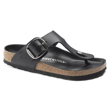 Load image into Gallery viewer, GIZEH BIG BUCKLE OILED LEATHER | BLACK