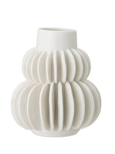 Load image into Gallery viewer, VASE WHITE STONEWARE | BLOOMINGVILLE