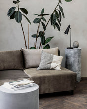 Load image into Gallery viewer, black and off-white linen cushion House Doctor