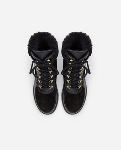 LINN LEATHER SUEDE BOOTS | BLACK