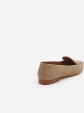 Load image into Gallery viewer, ALEX SUEDE LOAFERS | BEIGE FLATTERED
