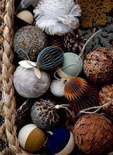 Load image into Gallery viewer, CHRISTMAS BLOOMINGVILLE ORNAMENT MISBA (SET OF 4) | MULTICOLOR FEATHER