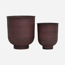 Load image into Gallery viewer, PLANTER VIG | BURNT HENNA | SET OF 2