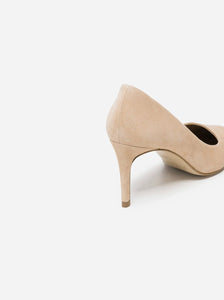 CHARLIE SUEDE PUMP | SAND FROM FLATTERED