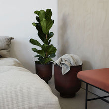 Load image into Gallery viewer, PLANTER VIG | BURNT HENNA | SET OF 2