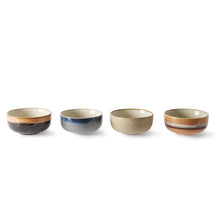 Load image into Gallery viewer, CERAMIC 70´S TAPAS BOWLS MEDIUM | SET OF 4 | HK LIVING