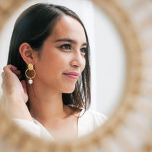 Load image into Gallery viewer, Boucles d'oreilles Gloria (argent 925) Tiroir de Lou Bruxelles