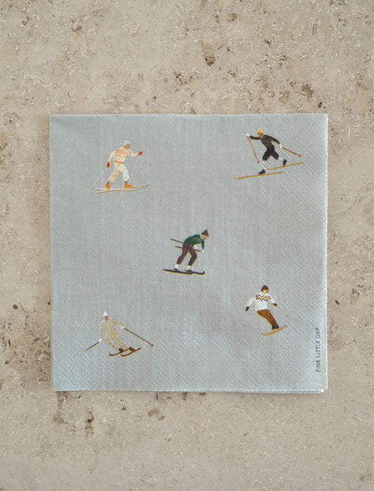 PAPER NAPKINS SKIERS FROM FINE LITLLE DAY 