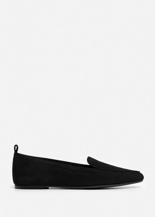 CAJSA SUEDE | BLACK FLATTERED