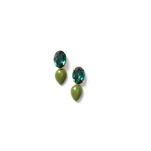 Load image into Gallery viewer, Become earrings green Laurence Delvallez