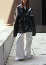 Load image into Gallery viewer, KIMONO FAUX LEATHER | BLACK STUDIO CUT