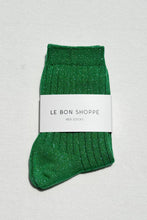 Load image into Gallery viewer, Her Socks - Modal Lurex: Ruby Glitter Le Bon Shoppe