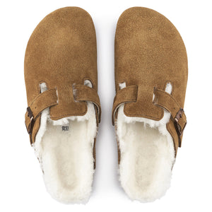 BOSTON SHEARLING SUEDE LEATHER | MINK BIRKENSTOCK