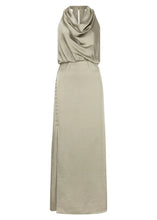 Load image into Gallery viewer, MARRYME SATIN HALTER MAXI DRESS | SUNLIT GRASS DANTE6
