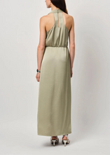Load image into Gallery viewer, MARRYME SATIN HALTER MAXI DRESS | SUNLIT GRASS DANTE6