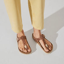 Charger l&#39;image dans la galerie, GIZEH OILED LEATHER | COGNAC BIRKENSTOCK