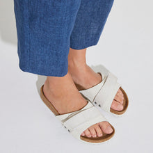 Load image into Gallery viewer, OITA SUEDE LEATHER | ANTIQUE WHITE BIRKENSTOCK