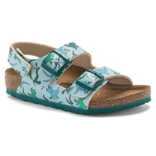 Charger l&#39;image dans la galerie, MILANO KIDS BIRKO-FLOR | BIG DINO LIGHT BLUE BIRKENSTOCK