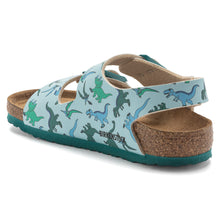 Charger l&#39;image dans la galerie, MILANO KIDS BIRKO-FLOR | BIG DINO LIGHT BLUE BIRKENSTOCK