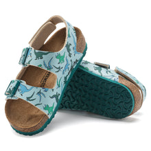 Charger l&#39;image dans la galerie, MILANO KIDS BIRKO-FLOR | BIG DINO LIGHT BLUE BIRKENSTOCK