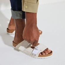 Charger l&#39;image dans la galerie, UJI NUBUCK//SUEDE LEATHER | ANTIQUE WHITE BIRKENSTOCK