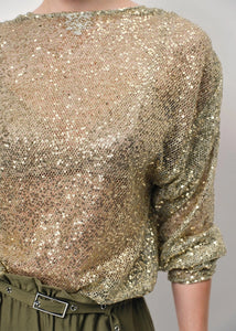 CRAZYABOUT SEQUINS CARDIGAN | SUNLIT GRASS DANTE6