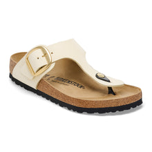 Charger l&#39;image dans la galerie, GIZEH BIG BUCKLE NUBUCK LEATHER | ECRU BIRKENSTOCK