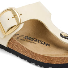 Charger l&#39;image dans la galerie, GIZEH BIG BUCKLE NUBUCK LEATHER | ECRU BIRKENSTOCK