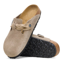 Load image into Gallery viewer, BOSTON BRAIDED SUEDE LEATHER | TAUPE BIRKENSTOCK