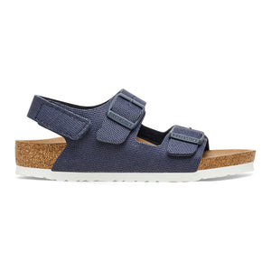 MILANO HL RIVET KIDS TEXTILE | VEGAN CANVAS MIDNIGHT BIRKENSTOCK