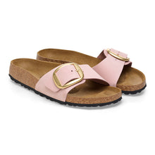 Charger l&#39;image dans la galerie, MADRID BIG BUCKLE NUBUCK LEATHER | PINK BIRKENSTOCK