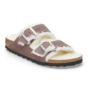 ARIZONA SHEARLING SUEDE LEATHER | FADED PURPLE BIRKENSTOCK