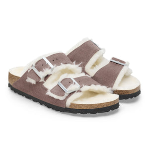 ARIZONA SHEARLING SUEDE LEATHER | FADED PURPLE BIRKENSTOCK