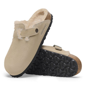 BOSTON SHEARLING SUEDE LEATHER | TAUPE BIRKENSTOCK