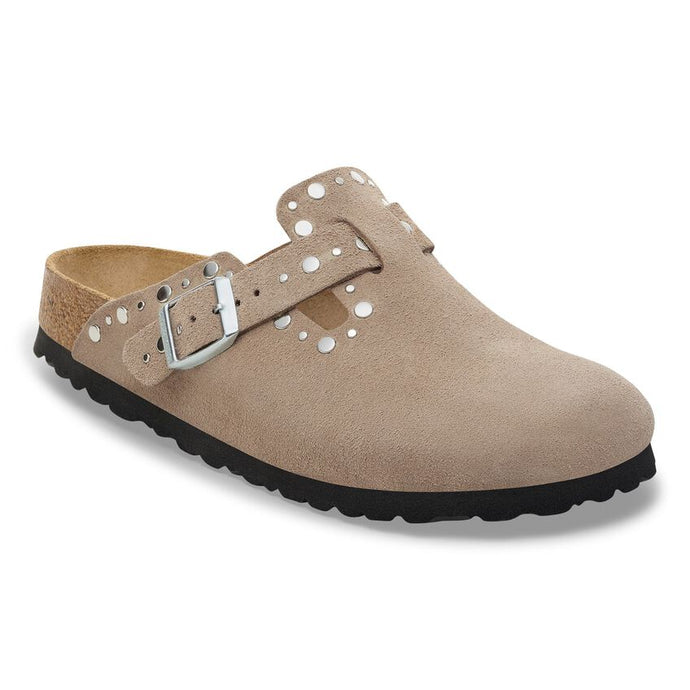 BOSTON | RIVET SUEDE TAUPE (NARROW) BIRKENSTOCK