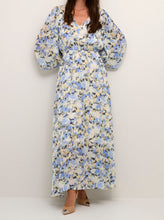 Charger l&#39;image dans la galerie, EVA DRESS | BLUE/YELLOW PAINT KAFFE