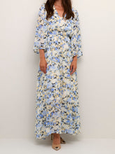 Load image into Gallery viewer, EVA DRESS | BLUE/YELLOW PAINT KAFFE