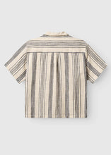 Load image into Gallery viewer, JENS OVER RESORT RIGA SS SHIRT | NAVY STRIPE GABBA