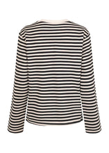 Load image into Gallery viewer, CELIA-M BETSY STRIPE T-SHIRT | PURPLE CREAM STRIPE MBYM